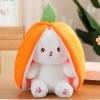 GagaLu Poupée Créative Carotte Lapin Peluche Lapin Peluche Caché dans Fraise Sac Jouet Enfants Fille Cadeau D’Anniversaire 25