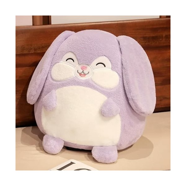 Kawaii Bunny Coussin Jouet en Peluche Oreiller Mignon Rond Poupée Lapin en Peluche Poupée Cadeau D’Anniversaire pour Enfants 