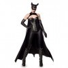 Mask Paradise- Bat Girl Batman Costume de Fille 80147-Costume de Carnaval XL, 80147, Noir
