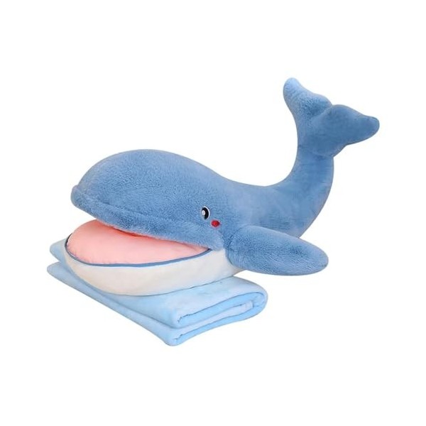 GagaLu Oreiller Requin géant en Peluche drôle Baleine Jouet en Peluche Enfants garçon Coussin Fille Animal Cadeau d’Anniversa