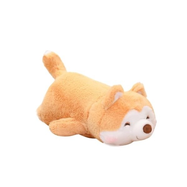 Jouet en Peluche Mignon Cadeau danniversaire de guérison couché Shiba Inu poupée en Peluche Mignon Chiot poupée Confort Orei