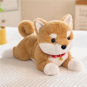 VOTIVA Jouets en Peluche Poupée Shiba Inu Mignonne, Chiot, Oreiller de Couchage for Enfants, Jouet en Peluche, Simulation de 