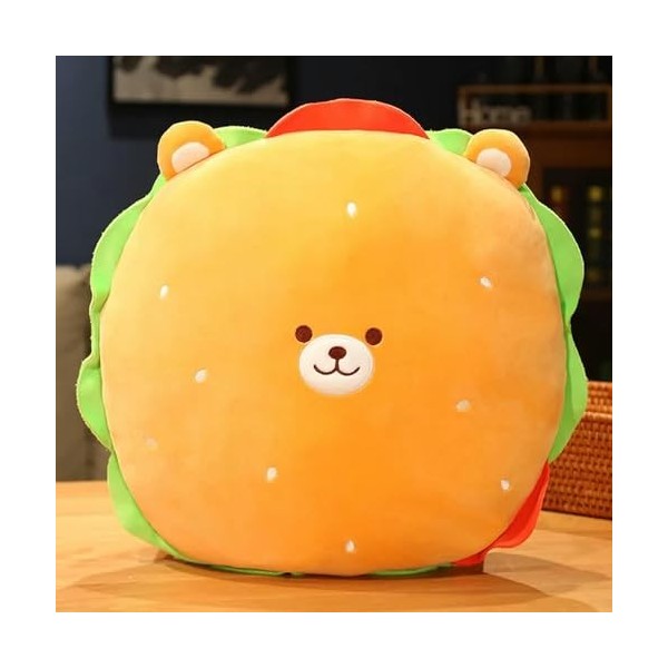 Nouveau Chat Chien Burger Jouet en Peluche Rembourré Coussin en Peluche Mignon Burger Oreiller Canapé Coussin Chaise Garçon F