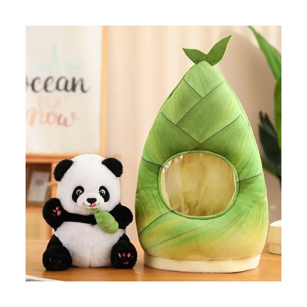 Mignon Nouveau Drôle Bambou Panda Peluche Jouet Animaux en Peluche Cacher Oreiller Doux Enfants Babys Jouets Cadeaux 35cm 4