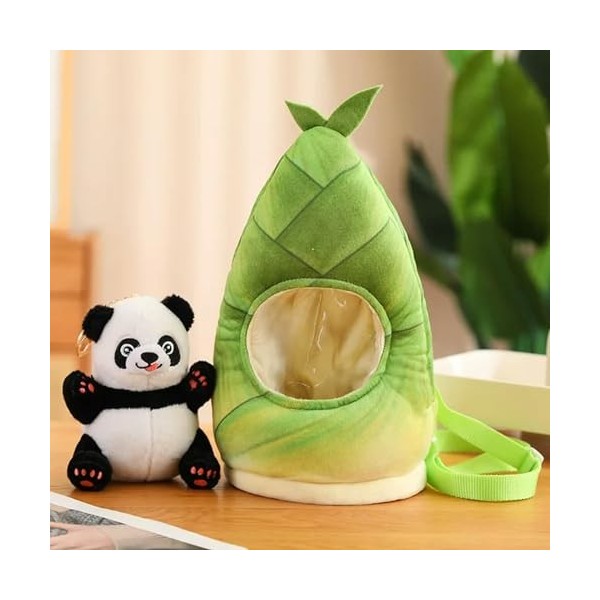Mignon Nouveau Drôle Bambou Panda Peluche Jouet Animaux en Peluche Cacher Oreiller Doux Enfants Babys Jouets Cadeaux 35cm 4