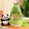 Mignon Nouveau Drôle Bambou Panda Peluche Jouet Animaux en Peluche Cacher Oreiller Doux Enfants Babys Jouets Cadeaux 35cm 4