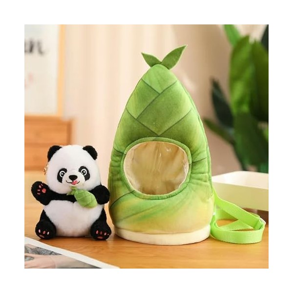 Mignon Nouveau Drôle Bambou Panda Peluche Jouet Animaux en Peluche Cacher Oreiller Doux Enfants Babys Jouets Cadeaux 35cm 4