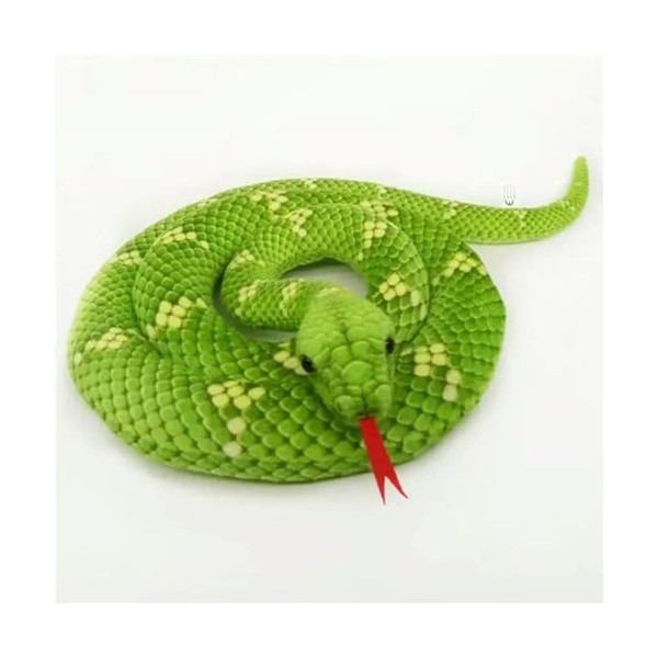 Serpent Peluche Jouet Animal Peluche Serpent Peluche Python Halloween Enfants garçon Cadeau décoration Cadeaux de Noël 190cm 