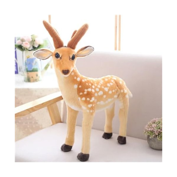 Simulation Animal Sika Cerf Peluche Jouet Poupée Poupée Poupée Elk Girafe Enfants Cadeau Maison Chambre Étude Décoration Mign