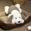 KiLoom Chien Peluche Jouets Peluche Dessin Animé Animaux Grandes Oreilles Chiens Poupée Bébé Apaisement Oreiller Sommeil pour