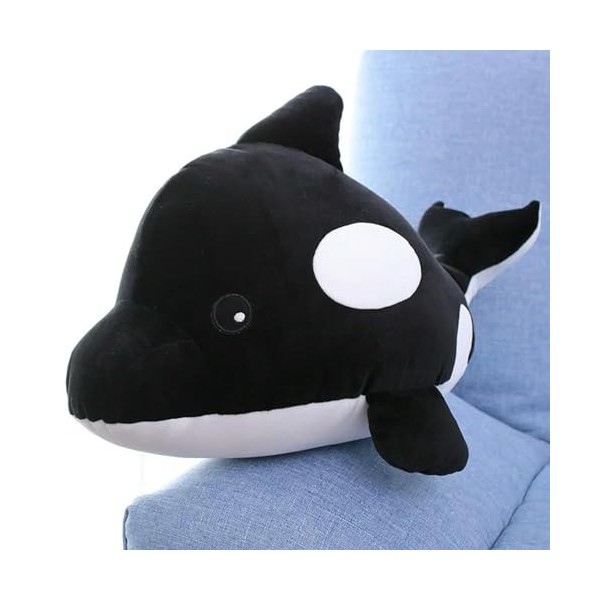 EacTEL Baleines en Peluche, Requins, Peluches, Animaux Marins, Cadeaux d’Anniversaire pour Enfants, Coussins de Sieste au Bur