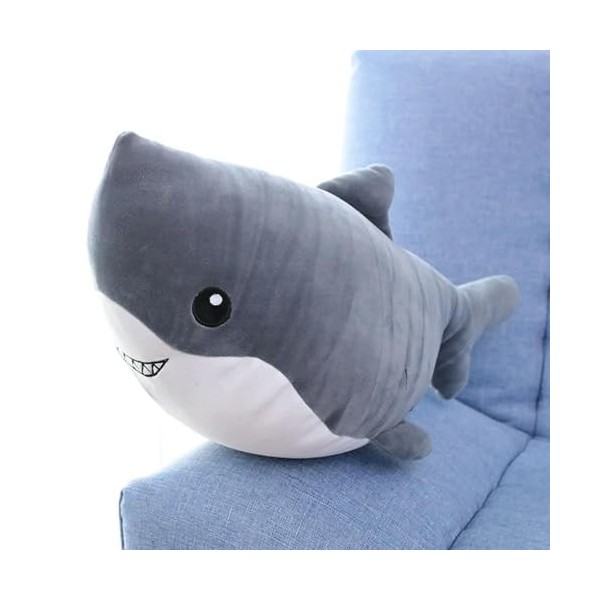 EacTEL Baleines en Peluche, Requins, Peluches, Animaux Marins, Cadeaux d’Anniversaire pour Enfants, Coussins de Sieste au Bur