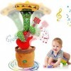 Peluche de cactus, cactus parlant, cactus dansant, jouet en peluche de cactus dansant, chansons pour enfants, cactus chantant