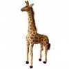 CAWACH Réaliste Grands Animaux en Peluche Debout Girafe Jouets Géant Simulation Décor Oreiller en Peluche Jouets pour Enfants