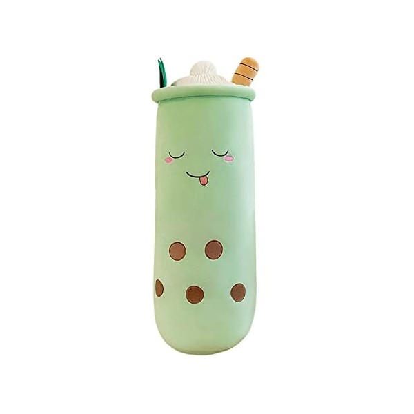 LICHENGTAI Oreiller Peluche Bubble Tea, Boba Peluche Jouet Doux Thé Au Lait Tasse Coussin Poupée, Coussin Câlin Traversin Ore