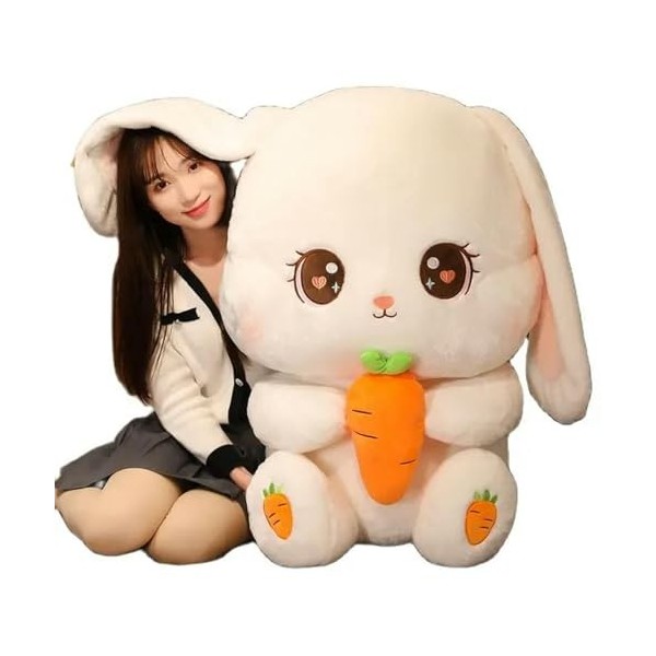 Kawaii Longue Oreille Lapin Peluche Oreiller Grande Taille Lapin Poupée en Peluche Doux Animal Coussin Fille Enfants Annivers