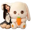 Kawaii Longue Oreille Lapin Peluche Oreiller Grande Taille Lapin Poupée en Peluche Doux Animal Coussin Fille Enfants Annivers