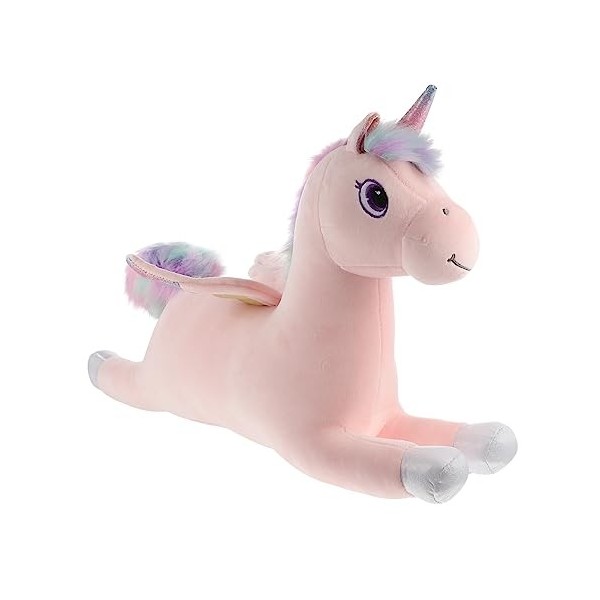 ABOOFAN Licorne Poupée Peluche Coussin Jouet Peluche Jouet Licorne en Peluche Dessin Animé Oreiller Enfants en Peluche Jouet 