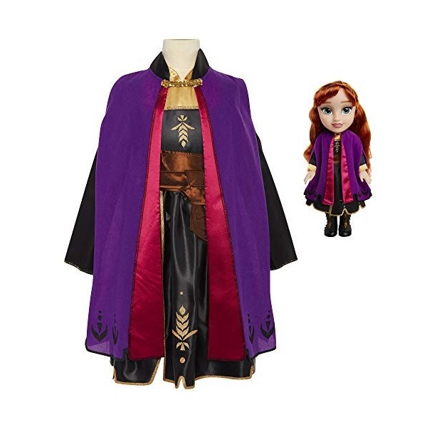 Disney La Reine des Neiges 2 Poupée Anna Adventure 35,6 cm de Haut, livrée avec Robe Anna Adventure Costume pour Filles avec 