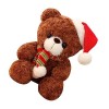 PRETYZOOM 2 Pièces Ours De Noël Décor De Poupée Ours Cadeau De Fête De Noël Ours en Peluche Petit Ours Poupée en Peluche Cade