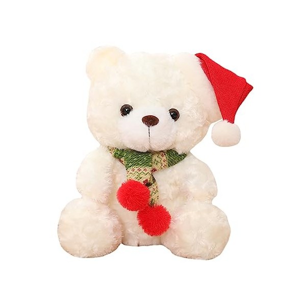 PRETYZOOM 2 Pièces Ours De Noël Décor De Poupée Ours Cadeau De Fête De Noël Ours en Peluche Petit Ours Poupée en Peluche Cade