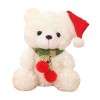 PRETYZOOM 2 Pièces Ours De Noël Décor De Poupée Ours Cadeau De Fête De Noël Ours en Peluche Petit Ours Poupée en Peluche Cade