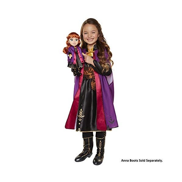 Disney La Reine des Neiges 2 Poupée Anna Adventure 35,6 cm de Haut, livrée avec Robe Anna Adventure Costume pour Filles avec 