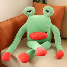 Kawaii Grenouille Peluche Jouet Peluche Oreiller Animal Peluche poupée drôle Chambre décor Cadeau Anniversaire Enfants garçon