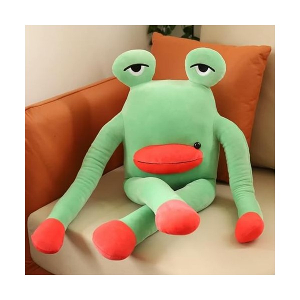 Kawaii Grenouille Peluche Jouet Peluche Oreiller Animal Peluche poupée drôle Chambre décor Cadeau Anniversaire Enfants garçon