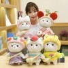 Dessin animé Kawaii café Laine Velours Jouet Peluche Kawaii chèvre poupée Animal Oreiller Cadeau d’Anniversaire pour Les Enfa