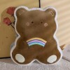NOpinz Kawaii Grenouille Lapin Éléphant Ours Oreiller Doux Arc-en-Ciel Animal Peluche Jouet Peluche Dessin Animé Chaise Couss