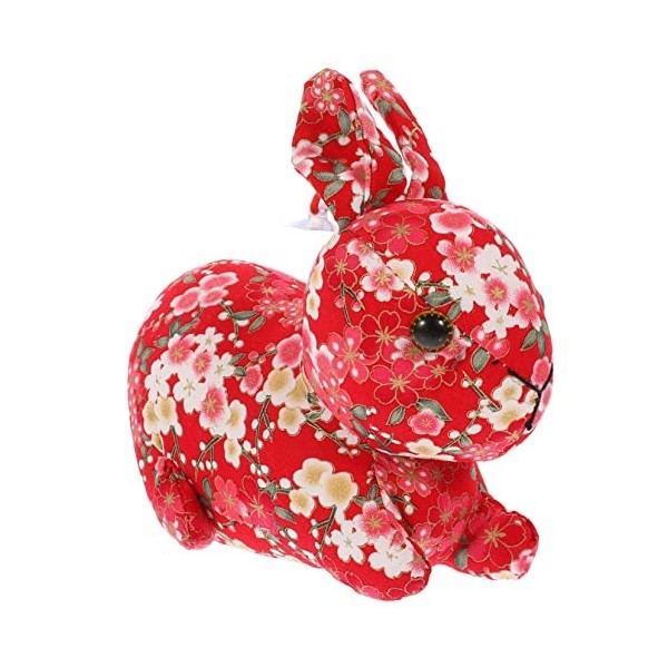 HOOTNEE Année du Lapin Mascotte Décor De Table Lapin en Peluche Scrump en Peluche Peluche Lapin en Peluche Décorations pour L