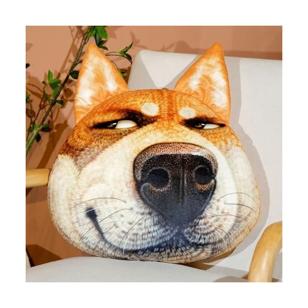 NOpinz Coussin en Peluche Shiba Inu, Peluche Animal, Coussin, décoration de canapé, Peluche de Bande dessinée, Cadeaux Enfant