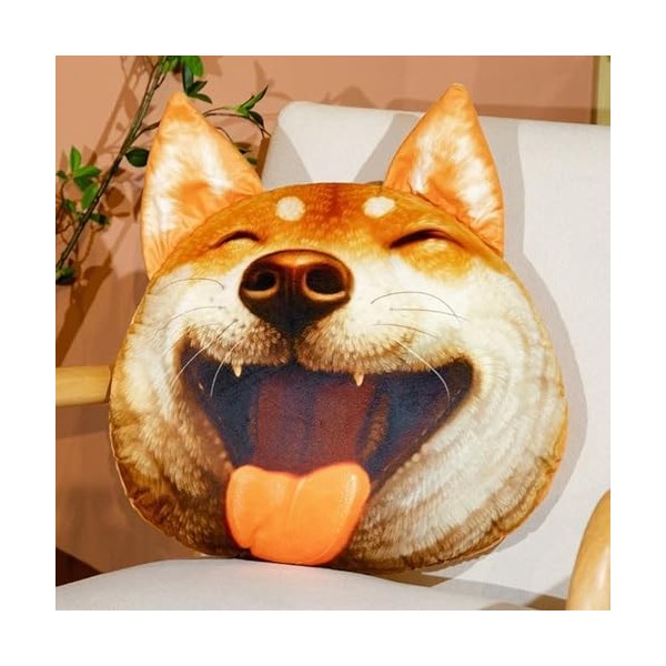 NOpinz Coussin en Peluche Shiba Inu, Peluche Animal, Coussin, décoration de canapé, Peluche de Bande dessinée, Cadeaux Enfant