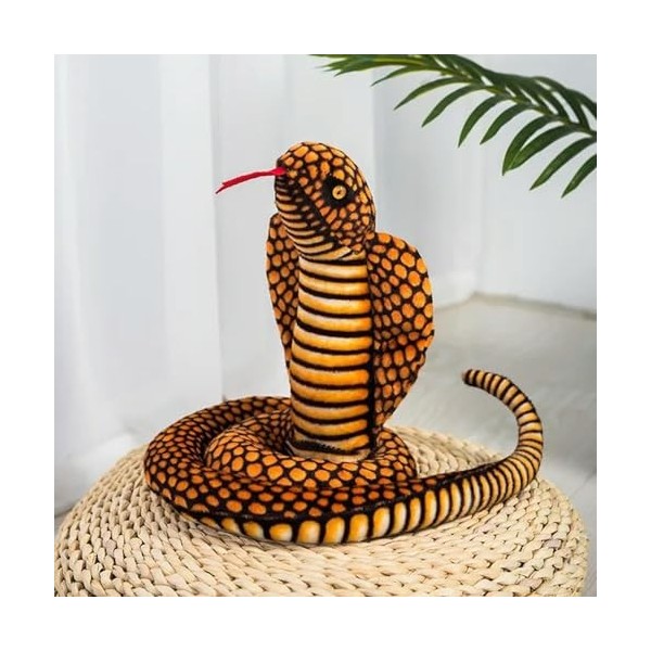 NOpinz Cobra Python Peluche Jouet en Peluche Zodiaque poupée drôle Enfants Cadeau Enfants fête Jouet décor à la Maison 100cm 