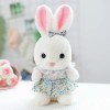 Mignon Fleur Jupe Lapin Peluche Jouet Dessin Animé Animal Lapin en Peluche Poupée Oreiller Doux Cadeau D’Anniversaire pour En