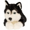 Uni-Toys - Husky Noir, couché - 41 cm Longueur - Peluche Chien - Peluche - Doudou