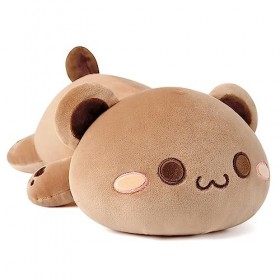 shownicer Oreiller en Peluche Ours, Animaux en Peluche, Kawaii Ours Peluche Géante, Jouet Doux Animal Poupée, Coussin Câlin, 
