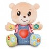 Chicco Teddy lOurson des Emotions Ours, Peluche Interactive, Bilingue Français/Anglais, Peluche Éducative, Jouet pour Bébés 