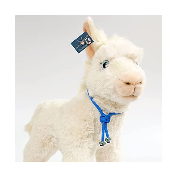 Uni-Toys Baroque âne blanc avec yeux bleus 29 cm
