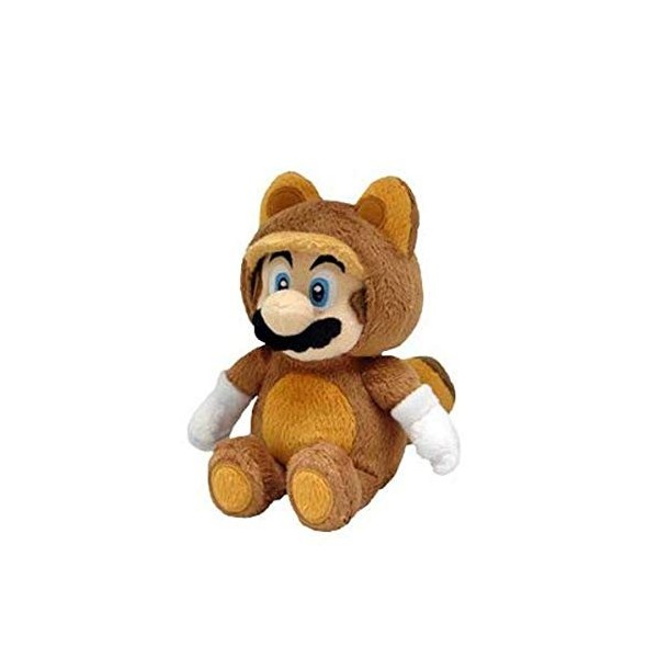 Little Buddy Officielle Super Mario en Peluche Raton Laveur Tanooki Mario, 22,9 cm