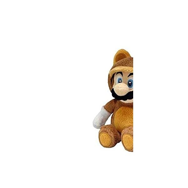 Little Buddy Officielle Super Mario en Peluche Raton Laveur Tanooki Mario, 22,9 cm