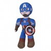 Simba Peluche Captain America 25 cm, Disney Marvel avec Squelette intérieur articulé pour Placer dans différentes Positions M