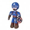 Simba Peluche Captain America 25 cm, Disney Marvel avec Squelette intérieur articulé pour Placer dans différentes Positions M