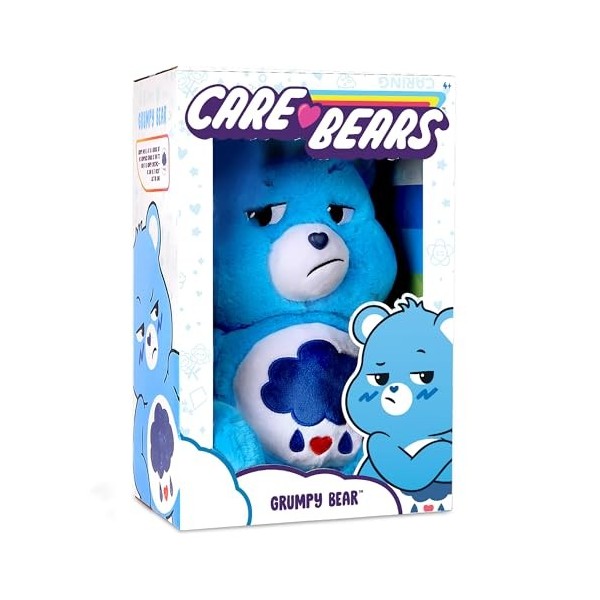 Care Bears 22062 Plush Grumpy Bear, Collectable Cute Plush Toy,Cute Teddies Suitable for Girls and Boys Aged 4 Years +,Red,14