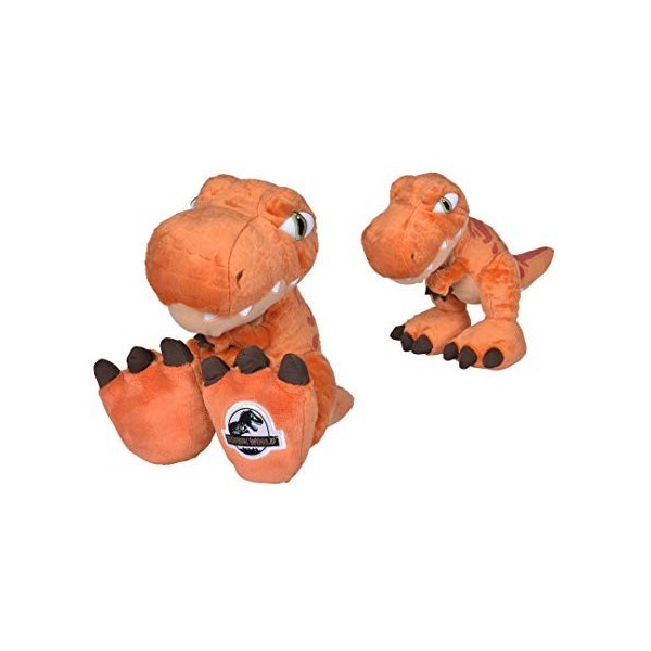 NICOTOY 6305875204 Jurassic World, Dinosaure, T-Rex, Orange, 46 cm, Peluche, 0m+