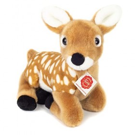 Teddy Hermann Chevreuil couché Peluche Animal de la forêt brun clair 25 cm