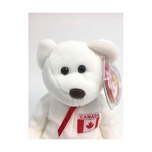 TY Beanie Baby - Peluche Animaux - Mapple lOurs Blanc du Canada