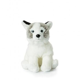 WWF - Peluche Chien Husky - Peluche Réaliste avec de Nombreux Détails Ressemblants - Douce et Souple - Normes CE - 23 cm