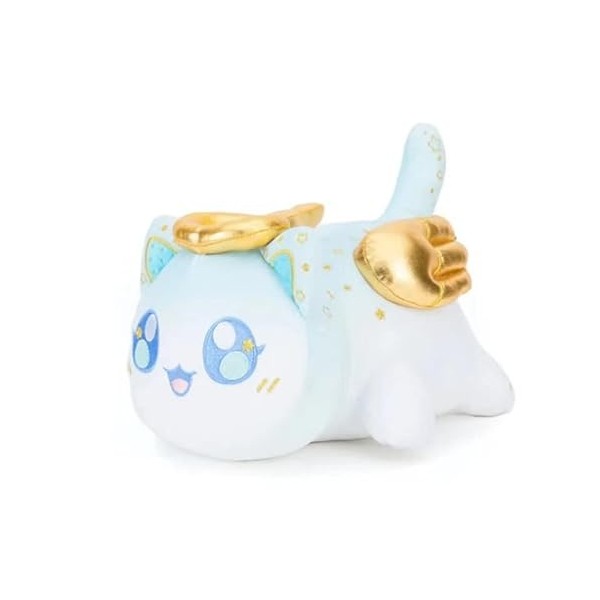 Peluche de chat ange et démon de 24 cm - Jouet en peluche mignon et doux - Cadeau pour les fans ange + chat démon 